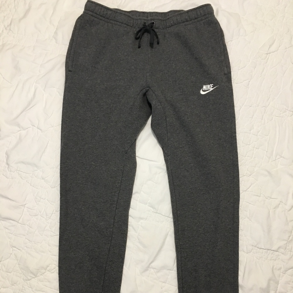 Nike Mens Gray Fleece Joggers Size S